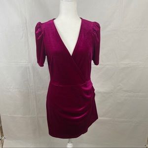 NWOT Wild Fable Velvet Pink Mini Dress Size Medium